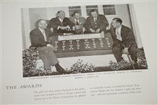 Post 1952 Album The Masters Tournament Augusta National Golf Club Member/Player Gift - John W. Evers, Jr. 