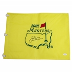 Jack Nicklaus Signed 2005 Masters Embroidered Flag with Years Won Notation FULL JSA #BB44084