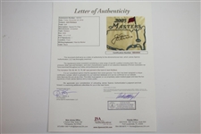 Jack Nicklaus Signed 2005 Masters Embroidered Flag with Years Won Notation FULL JSA #BB44084
