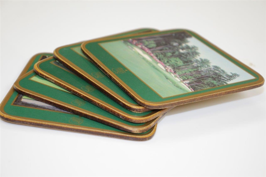 Augusta National Golf Club Traditional Pimpernel Acrylic Coasters - Box of Five