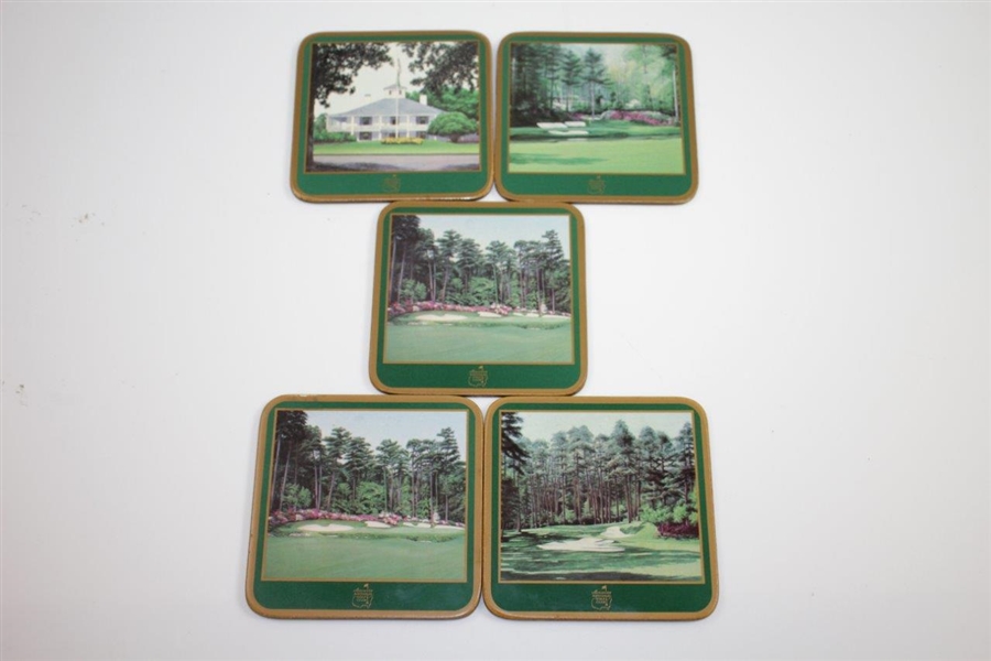Augusta National Golf Club Traditional Pimpernel Acrylic Coasters - Box of Five