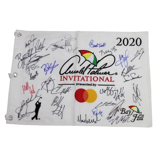 2020 Arnold Palmer Invitational Field Signed Flag with Winner Hatton - Last Completed Tourney JSA ALOA