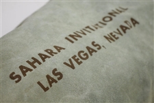 Sahara Invitational (Las Vegas) Lt. Blue Suede Golf Ball Shag Bag with Leather Cinch