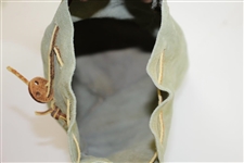 Sahara Invitational (Las Vegas) Lt. Blue Suede Golf Ball Shag Bag with Leather Cinch