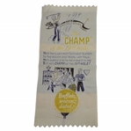 Vintage Buffalo Woven Label Champ of the 19th Hole Wide Ribbon