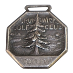 1928 Brunswick Golf Club Sterling Silver 2nd Gross Medal Won by H.H. Pierce, Jr. 4/19/28