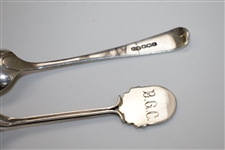 Six Sterling Silver English Hallmarked Decorative Golf Spoons - Various Scenes/Depictions