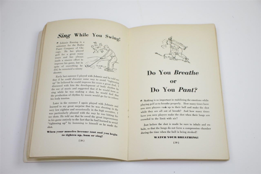1941 'Better Golf with Brains' Book by Alex Pendleton - Loose Spine