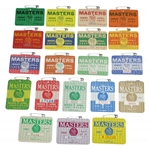 1968-1987 Masters Tournament SERIES Badges - All in Great Condition with Original Pin