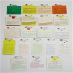 1968-1987 Masters Tournament SERIES Badges - All in Great Condition with Original Pin