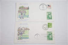 Set of 5 Double Stamped Bobby Jones Grand Slam First Day Covers