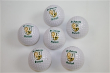 St. Andrews Full Golf Ball Set - 6 Logo Balls with St. Andrews Crest & Tube