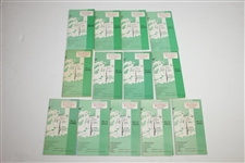 1970-2019 Masters Tournament Official Spectator Guides - 49 Offered!