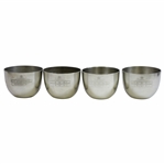 Set of Four Classic Augusta National Golf Club Clubhouse Pewter Cups