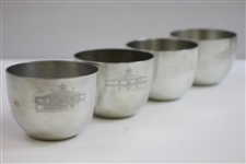 Set of Four Classic Augusta National Golf Club Clubhouse Pewter Cups