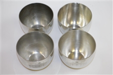 Set of Four Classic Augusta National Golf Club Clubhouse Pewter Cups