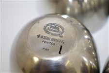 Set of Four Classic Augusta National Golf Club Clubhouse Pewter Cups