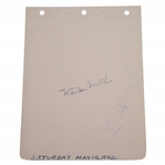 Horton Smith Vintage Signed Album Page with Jimmy Thomson - 1942 JSA ALOA