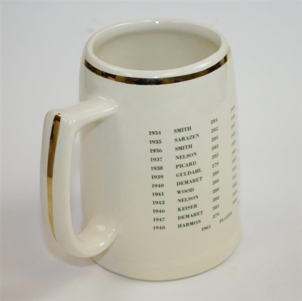 1962 Masters Tournament Ceramic Mug with Champions on Reverse