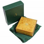 Augusta National Golf Club Member Burl Wood Jewelry Box with Original Box