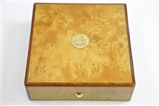 Augusta National Golf Club Member Burl Wood Jewelry Box with Original Box