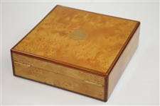 Augusta National Golf Club Member Burl Wood Jewelry Box with Original Box