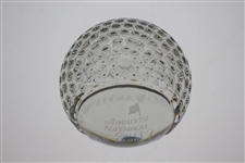 Augusta National Golf Club Tiffany and Co. Undated Crystal Golf Ball in Original Tiffany Box