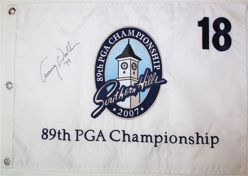 Thirteen Single Signed 2007 PGA Championship Flags by Past Champs JSA ALOA