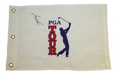 Ten Major Champions Single Signed PGA Tour & Other Embroidered Golf Flags - All with JSA Certs