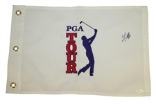 Ten Major Champions Single Signed PGA Tour & Other Embroidered Golf Flags - All with JSA Certs