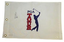 Ten Major Champions Single Signed PGA Tour & Other Embroidered Golf Flags - All with JSA Certs