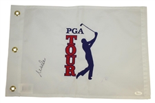Ten Major Champions Single Signed PGA Tour & Other Embroidered Golf Flags - All with JSA Certs