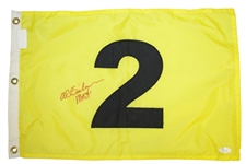 Ten Major Champions Single Signed PGA Tour & Other Embroidered Golf Flags - All with JSA Certs