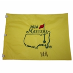 Bubba Watson Signed 2014 Masters Embroidered Flag JSA ALOA