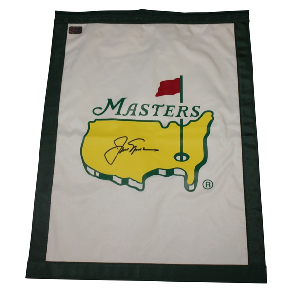 Jack Nicklaus Signed Undated Masters Garden Flag JSA ALOA