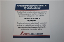 Lee Westwood Signed 2014 Masters Embroidered Flag JSA ALOA