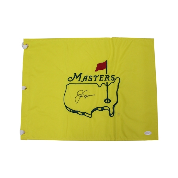 Jack Nicklaus Masters Tournament Autographed Signed Undated Pin Flag - JSA Full Letter