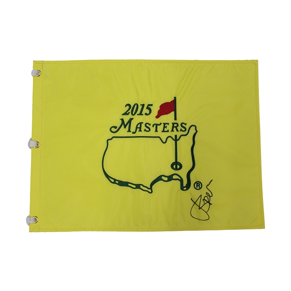 Jordan Spieth Autographed Signed 2015 Masters Pin Flag