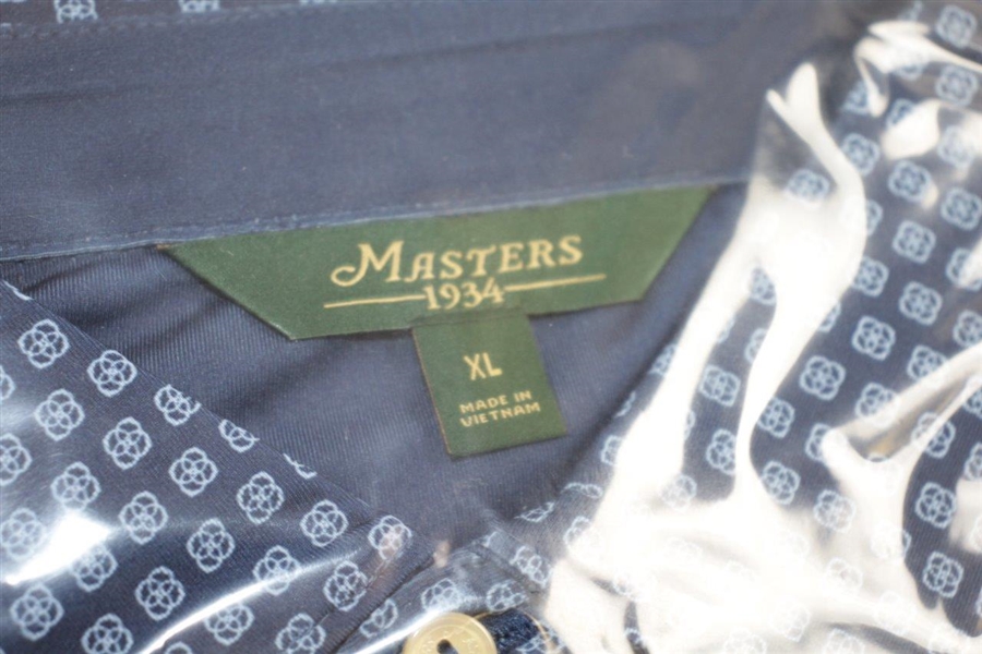Augusta National Golf Club 'Masters 1934' Short Sleeve Unopened Navy Golf Shirt - XL