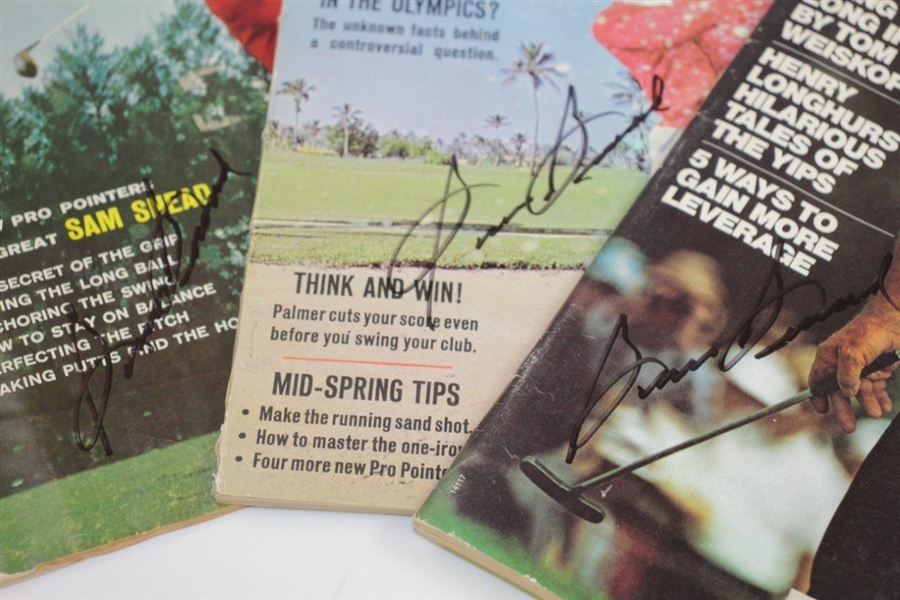 Three Sam Snead Signed 1960, 1964, & 1973 Golf Magazines JSA ALOA