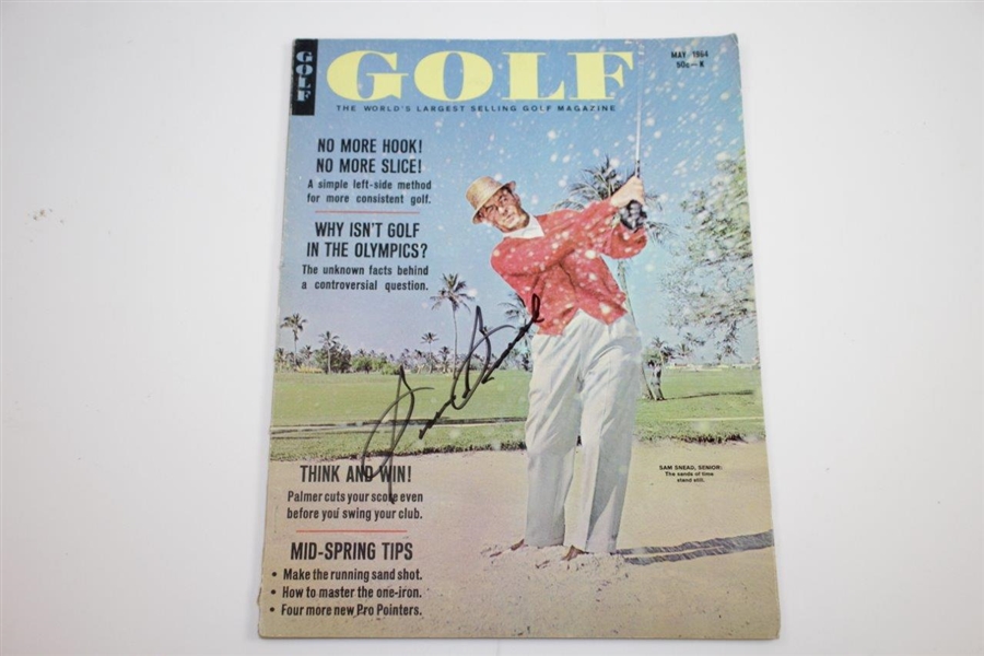Three Sam Snead Signed 1960, 1964, & 1973 Golf Magazines JSA ALOA