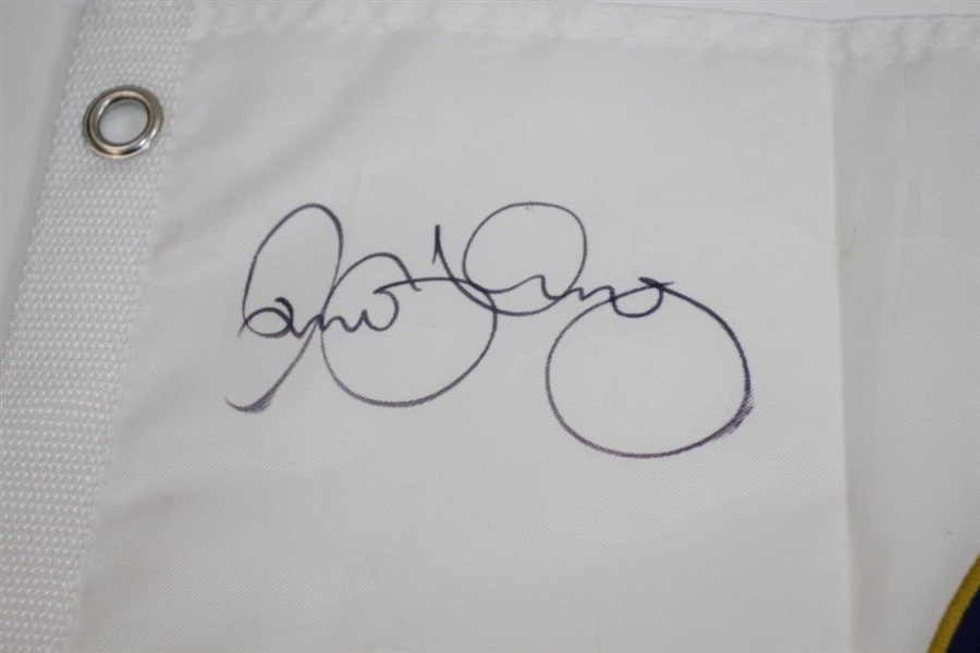 Rory McIlroy Signed 2014 US Open at Pinehurst No. 2 Embroidered White Flag - Full Sig JSA ALOA