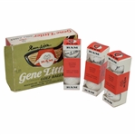 Nine Gene Littler Signed Personal Logo Golf Balls in Sleeves with Signed Box JSA ALOA