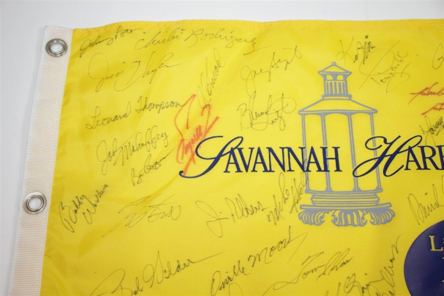 Multi-Signed Legends of Golf Flag with Archer, Moody, H. Green, Coody, & others JSA ALOA