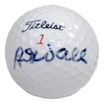 Art Wall Signed Masters Titleist 1 Logo Golf Ball - 1959 Masters Champion JSA ALOA