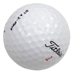 Art Wall Signed Masters Titleist 1 Logo Golf Ball - 1959 Masters Champion JSA ALOA
