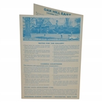 1965 BIG 3 Jack Nicklaus, Arnold Palmer, & Gary Player Golf Exhibition at Oak Hill Program 