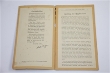 1929 'Golf Clubs and How to Use Them' by Walter Hagen Brochure