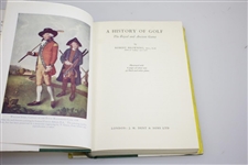 1955 'A History of Golf: The Royal and Ancient Game' Book by Robert Browning with Dust Jacket