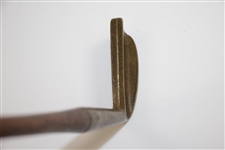 Circa 1915 J. MacGregor Dayton OH. Accurate Flanged Brass Head Putter - Shaft Stamp